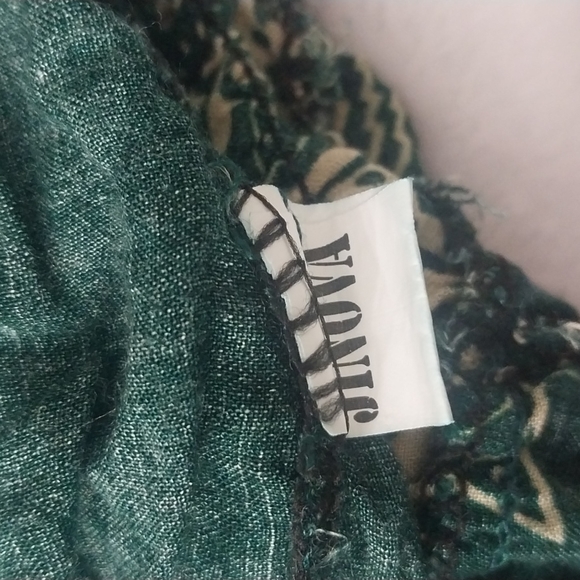 Jinova Parachute Boho Yoga Relaxed Pant Emerald Green Gangnam Style Pant - Picture 8 of 9